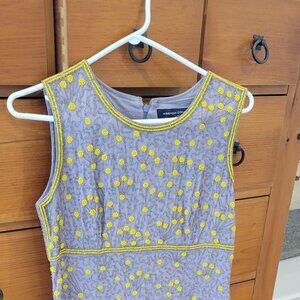 French Connection Beaded Mini Shift Dress Size 2/4